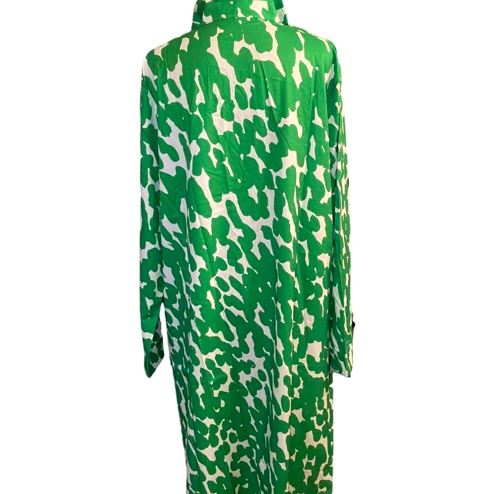 Kelly Green Coastal Shirtdress | Preppy Chic in 2XL - Picture 6 of 10